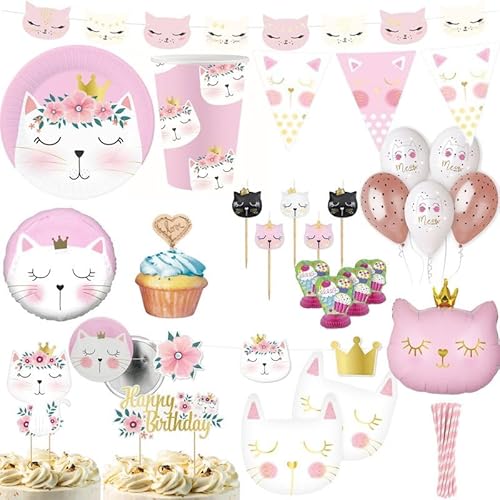 Playflip XXL Partyset Katze Gebutstag Deko Kindergeburtstag Party Katzengeburtstag Dekoration Playflip XXL Partyset Katze Gebutstag Deko Kindergeburtstag Party Katzengeburtstag Dekoration von Playflip