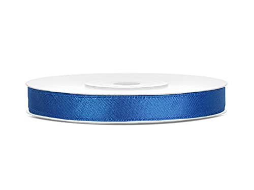 Satinband Geschenkband Schleifenband 3/6/12/25/38/50/100mm x 25m bunt Geburtstag Hochzeit Weihnachten, Farbe:Königsblau, Breite:6mm x 25m von Playflip