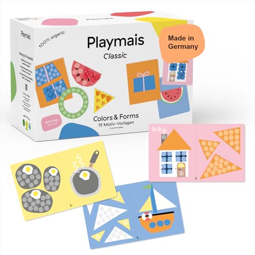 Playmais Classic Colors & Forms | 800 Teile | Bastelset | natürliches Spielzeug | inkl. Schwämmchen, Bastelmesser, 15 Motiv-Vorlagen | vegan, verantwortungsvoll & sicher | ab 3 Jahren Playmais Classic Colors & Forms | 800 Teile | Bastelset | natürliches Spielzeug | inkl. Schwämmchen, Bastelmesser, 15 Motiv-Vorlagen | vegan, verantwortungsvoll & sicher | ab 3 Jahren von Playmais