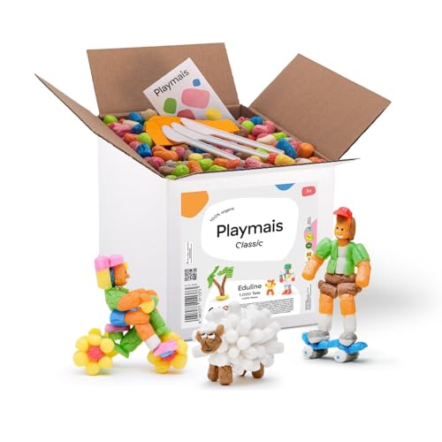 Playmais Eduline 1000 | 1000 Teile | Bastelset | natürliches Spielzeug | inkl. 3 Schwämmchen, 3 Bastelmesser| vegan, verantwortungsvoll & sicher für Kinder & Umwelt | ab 3 Jahren Playmais Eduline 1000 | 1000 Teile | Bastelset | natürliches Spielzeug | inkl. 3 Schwämmchen, 3 Bastelmesser| vegan, verantwortungsvoll & sicher für Kinder & Umwelt | ab 3 Jahren von Playmais