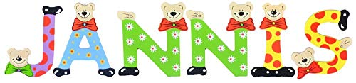Playshoes Kinder Holz-Buchstaben Namen-Set Jannis - Sortiert Playshoes Kinder Holz-Buchstaben Namen-Set Jannis - Sortiert von Playshoes