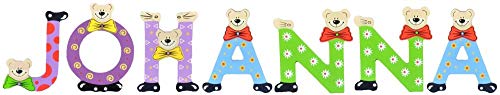 Playshoes Kinder Holz-Buchstaben Namen-Set Johanna - Sortiert von Playshoes