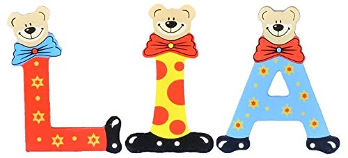 Playshoes Kinder Holz-Buchstaben Namen-Set LIA - Sortiert von Playshoes