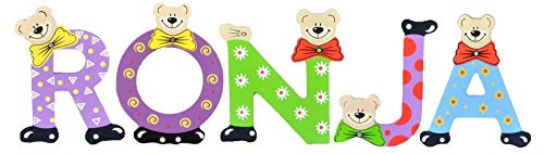 Playshoes Kinder Holz-Buchstaben Namen-Set Ronja - Sortiert von Playshoes