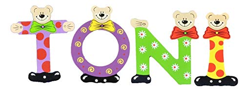 Playshoes Kinder Holz-Buchstaben Namen-Set Toni - Sortiert Playshoes Kinder Holz-Buchstaben Namen-Set Toni - Sortiert von Playshoes