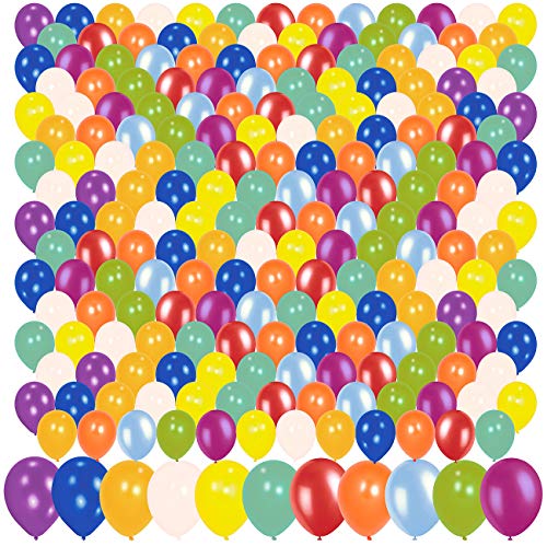 Playtastic Helium Luftballon: 200er-Megapack bunte Luftballons, bis 30 cm (Partyartikel, Ballon, aufblasbar) von Playtastic