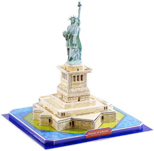 Playtastic 3D Modellbau Puzzle: 3D-Puzzle Freiheitsstatue (Gebäude Puzzle, Kinder Spielzeug, Holzbausatz) von Playtastic