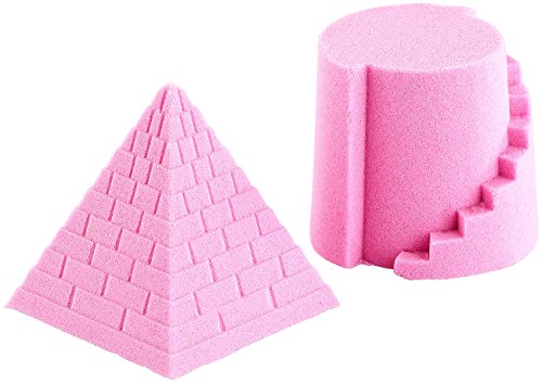 Playtastic Kinetischer Sand Kinder: Kinetischer Sand, formbar und formstabil, fein, pink, 500 g (Hydrophobic, Alternative zu im Sandkasten, Modelliermasse) von Playtastic
