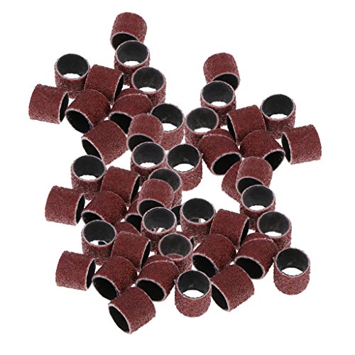50 Stück Nail Art Bohrer Ersatz Bits Schleifbänder 60 Körnung 12x13mm von Pleayietoopiatiey