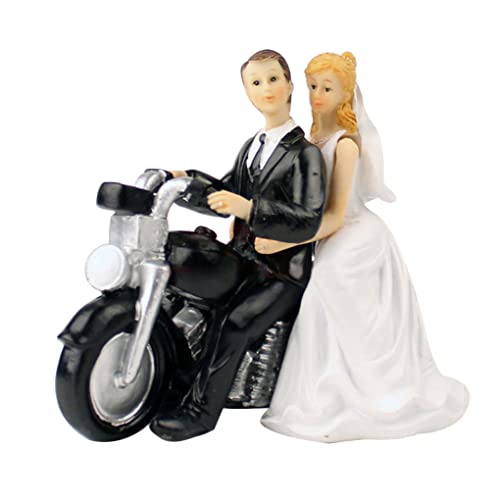 Tortenaufsatz für Braut und Bräutigam, Motorrad, Hochzeit, Geschenk, Topper von Pleayietoopiatiey