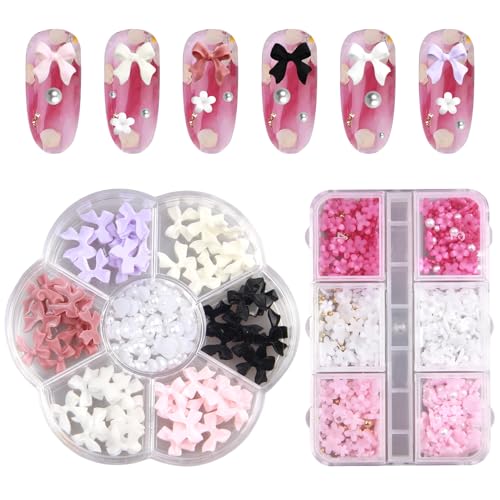 2 Kartons Nail Art Dekoration, Bunte Schleifenknoten-Nagel Kristall Charms 3D Schleifen Blümchen Nail Gems for Manicure DIY Crafts Jewelry Accessories 2 Kartons Nail Art Dekoration, Bunte Schleifenknoten-Nagel Kristall Charms 3D Schleifen Blümchen Nail Gems for Manicure DIY Crafts Jewelry Accessories von Plimbin