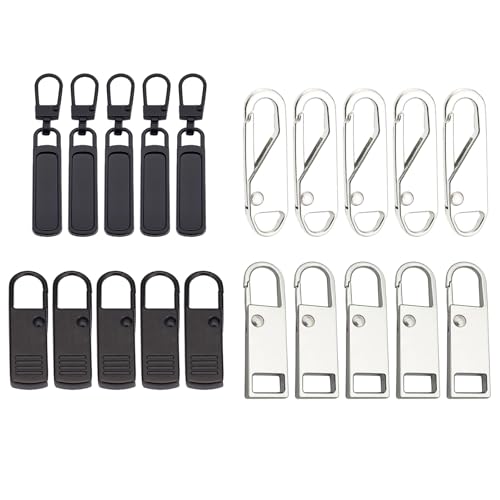 20 Stück Ersatzteile Reißverschluss Zipper,Metall Reißverschluss Zipper Pull,Abnehmbares Universal Reißverschluss Reparatur Set für Koffer Mantel Stiefel Jackenrucksäcke 20 Stück Ersatzteile Reißverschluss Zipper,Metall Reißverschluss Zipper Pull,Abnehmbares Universal Reißverschluss Reparatur Set für Koffer Mantel Stiefel Jackenrucksäcke von Plipdhy