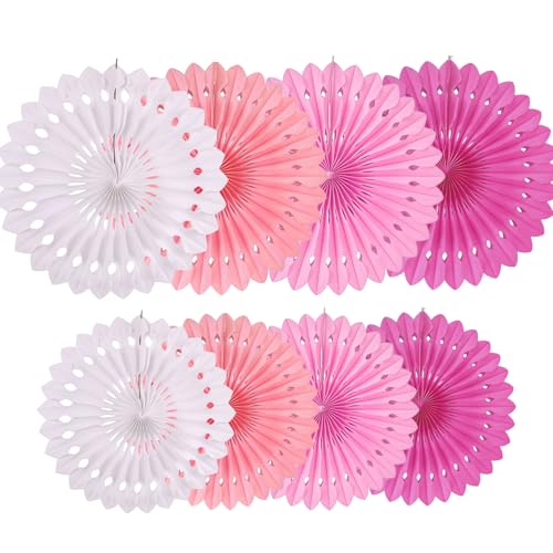 8 Stück Papierfächer zum Aufhängen,Papierblumen Deko Hängend,Papier Fächer Dekoration Hanging Girlande Rosa,für Partys,Hochzeiten,Festliche Dekorationen 8 Stück Papierfächer zum Aufhängen,Papierblumen Deko Hängend,Papier Fächer Dekoration Hanging Girlande Rosa,für Partys,Hochzeiten,Festliche Dekorationen von Plipdhy