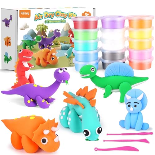 Pllieay Lufttrockener Ton, ultraleichter Modellier-Ton, Magic Clay DIY Kreativer Modellierungsteig Modelliermasse Lufttrocknend Knete Lufttrocknend Kinder Kunsthandwerk Geschenk (Dinosaurier) Pllieay Lufttrockener Ton, ultraleichter Modellier-Ton, Magic Clay DIY Kreativer Modellierungsteig Modelliermasse Lufttrocknend Knete Lufttrocknend Kinder Kunsthandwerk Geschenk (Dinosaurier) von Pllieay