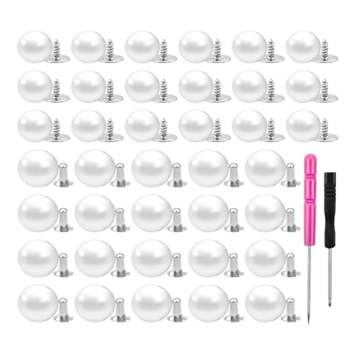 Plookyoe 100 Sets Perlen-Brosche, Knöpfe, abnehmbar, wiederverwendbar, Sicherheitsnadeln für Kleidung, Kleid, Hemd, Strickjacke, Dekoration, DIY Plookyoe 100 Sets Perlen-Brosche, Knöpfe, abnehmbar, wiederverwendbar, Sicherheitsnadeln für Kleidung, Kleid, Hemd, Strickjacke, Dekoration, DIY von Plookyoe