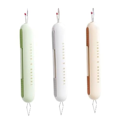 Plookyoe 2-in-1 Nadeleinfädler Nahttrenner, Nadeleinfädel- und Naht-Set, Nahttrenner, Werkzeug zum Einfädeln, Nahttrenner, 3 Stück von Plookyoe