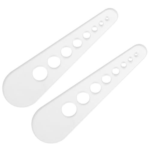 Plookyoe 2 x Blattabisolierer, 8 Löcher, Acryl, Küchenhelfer, Vanilleabisolierzange von Plookyoe