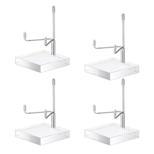 Plookyoe 4 Stück verstellbare Metallarm-Staffelei mit Acryl-Basis, Staffelei, Halterung, Acryl-Staffelei, silberfarben, einfache Installation, einfach zu bedienen Plookyoe 4 Stück verstellbare Metallarm-Staffelei mit Acryl-Basis, Staffelei, Halterung, Acryl-Staffelei, silberfarben, einfache Installation, einfach zu bedienen von Plookyoe