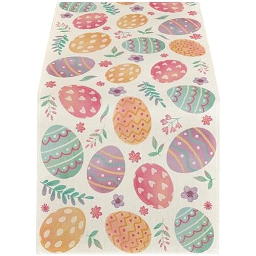 Plookyoe Aquarell Ostereier Tischläufer, saisonaler Frühling, Küche, Esstisch, Dekoration für Heimdekoration Plookyoe Aquarell Ostereier Tischläufer, saisonaler Frühling, Küche, Esstisch, Dekoration für Heimdekoration von Plookyoe