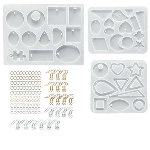 Plookyoe Kristallkleber, DIY-Werkzeug, handgefertigtes Set, Stifthalter, Aschenbecher, Ohrringe, Anhänger, Schmuck, Silikonform, Kombination A Plookyoe Kristallkleber, DIY-Werkzeug, handgefertigtes Set, Stifthalter, Aschenbecher, Ohrringe, Anhänger, Schmuck, Silikonform, Kombination A von Plookyoe