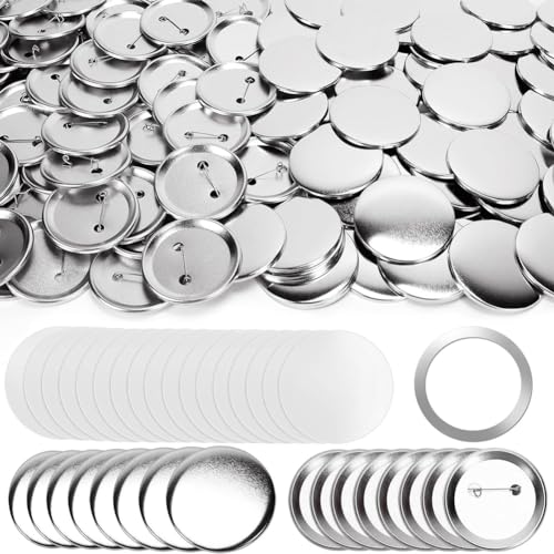 Plookyoe Metallknopfteile, 58 mm, 80 Sets, Zubehör für Knopfmaschine, Rundstifthersteller, Abzeichen, blanko, Großpackung Plookyoe Metallknopfteile, 58 mm, 80 Sets, Zubehör für Knopfmaschine, Rundstifthersteller, Abzeichen, blanko, Großpackung von Plookyoe