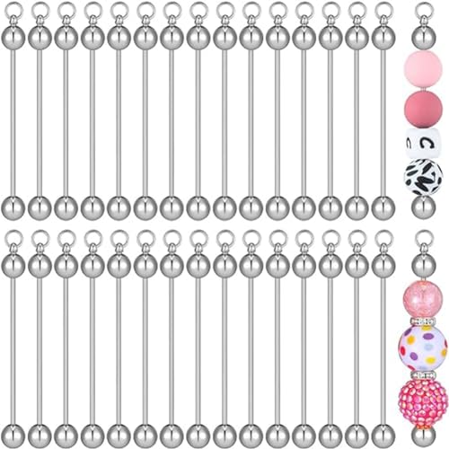 Plookyoe Schlüsselanhänger mit Perlen, blanko, für Anhänger, DIY, Handwerk, Schmuckherstellung, Geschenke Plookyoe Schlüsselanhänger mit Perlen, blanko, für Anhänger, DIY, Handwerk, Schmuckherstellung, Geschenke von Plookyoe