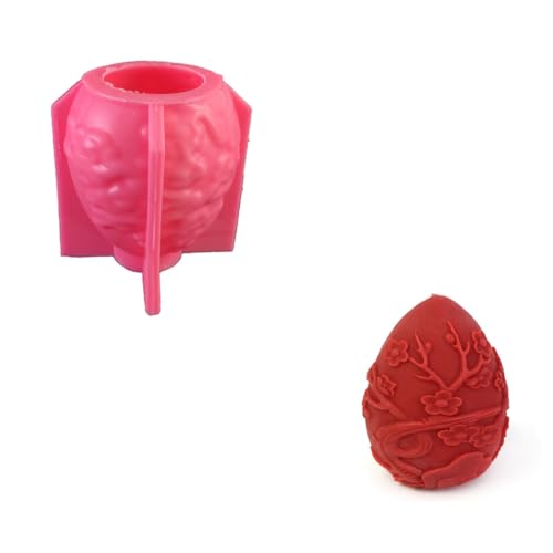 Plookyoe Silikonform für Ostergeschenk, Eierkerzenherstellung, Festival, geprägte Eier, Harz, Epoxidharz, geschnitzte Rose, Seife, Werkzeug, A Plookyoe Silikonform für Ostergeschenk, Eierkerzenherstellung, Festival, geprägte Eier, Harz, Epoxidharz, geschnitzte Rose, Seife, Werkzeug, A von Plookyoe
