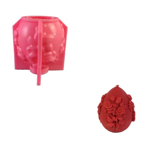 Plookyoe Silikonform für Ostergeschenk, Eierkerzenherstellung, Festival, geprägte Eier, Harz, Epoxidharz, geschnitzte Rose, Seife, Werkzeug, B Plookyoe Silikonform für Ostergeschenk, Eierkerzenherstellung, Festival, geprägte Eier, Harz, Epoxidharz, geschnitzte Rose, Seife, Werkzeug, B von Plookyoe