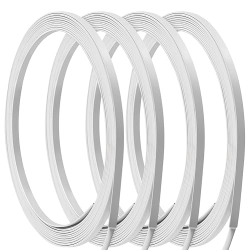 Plookyoe Weiße Federstahl-Stäbe für Näharbeiten, Basteln, 0,6 cm Breite (22 Meter) von Plookyoe