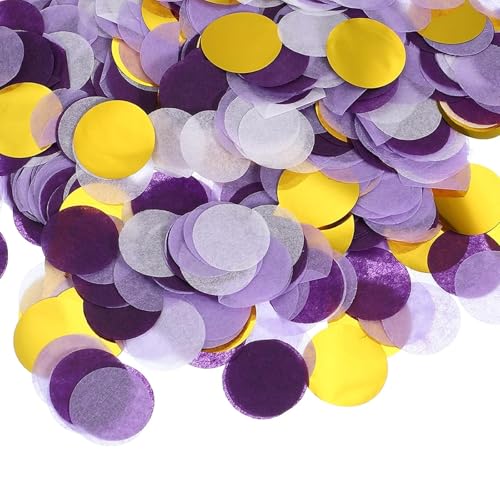 10000 Stück Gold Lila Rund Biologisch Abbaubares Papier Konfetti Hochzeit Konfetti Biologisch Abbaubar Romantische Geburtstag Ball Dekoration für Hochzeit, Jahrestag, Valentinstag, Babyparty 10000 Stück Gold Lila Rund Biologisch Abbaubares Papier Konfetti Hochzeit Konfetti Biologisch Abbaubar Romantische Geburtstag Ball Dekoration für Hochzeit, Jahrestag, Valentinstag, Babyparty von Plorede