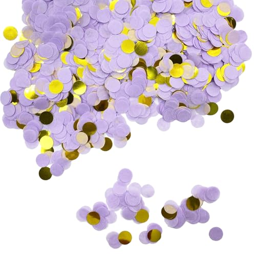 6000 Stück Gold Lila Rund Biologisch Abbaubares Papier Konfetti Hochzeit Konfetti Biologisch Abbaubar Romantische Geburtstag Ball Dekoration für Hochzeit, Jahrestag, Valentinstag, Babyparty 6000 Stück Gold Lila Rund Biologisch Abbaubares Papier Konfetti Hochzeit Konfetti Biologisch Abbaubar Romantische Geburtstag Ball Dekoration für Hochzeit, Jahrestag, Valentinstag, Babyparty von Plorede