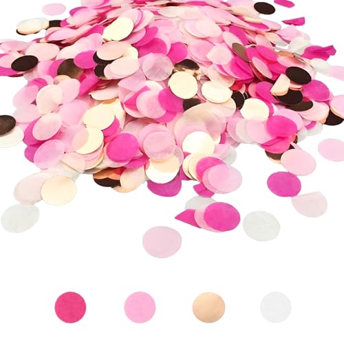 6000 Stück Rosa Rose Gold Rund Biologisch Abbaubares Papier Konfetti Hochzeit Konfetti Biologisch Abbaubar Romantische Geburtstag Ball Dekoration für Hochzeit, Jahrestag, Valentinstag, Babyparty 6000 Stück Rosa Rose Gold Rund Biologisch Abbaubares Papier Konfetti Hochzeit Konfetti Biologisch Abbaubar Romantische Geburtstag Ball Dekoration für Hochzeit, Jahrestag, Valentinstag, Babyparty von Plorede