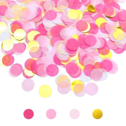 6000 Stück Rosa Weiß Gold Rund Biologisch Abbaubares Papier Konfetti Hochzeit Konfetti Biologisch Abbaubar Romantische Geburtstag Ball Dekoration für Hochzeit, Jahrestag, Valentinstag, Babyparty 6000 Stück Rosa Weiß Gold Rund Biologisch Abbaubares Papier Konfetti Hochzeit Konfetti Biologisch Abbaubar Romantische Geburtstag Ball Dekoration für Hochzeit, Jahrestag, Valentinstag, Babyparty von Plorede