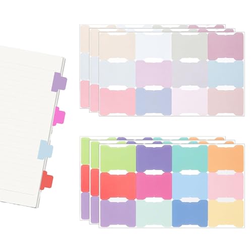 Haftindex-Tabs, beschreibbare Buch-Tabs, Haftnotizen, Seitenmarkierungen für Anmerkungen, 24 Farben, doppelseitige Post-It-Register, Blanko-Planer-Aufkleber für Beschriftung, Klassifizierung, 72 Stück Haftindex-Tabs, beschreibbare Buch-Tabs, Haftnotizen, Seitenmarkierungen für Anmerkungen, 24 Farben, doppelseitige Post-It-Register, Blanko-Planer-Aufkleber für Beschriftung, Klassifizierung, 72 Stück von Plorede