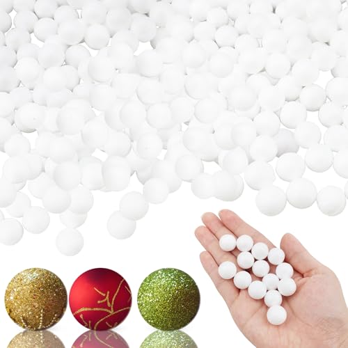 600 Stück Blanko-Schaumstoffkugeln, Mini-weiße Styropor-Schaumstoff-Kugeln, kleine DIY-Bälle für Kunst, Handwerk, Schule, DIY-Projekte, Ornamente, Heim-Party-Dekorationen 600 Stück Blanko-Schaumstoffkugeln, Mini-weiße Styropor-Schaumstoff-Kugeln, kleine DIY-Bälle für Kunst, Handwerk, Schule, DIY-Projekte, Ornamente, Heim-Party-Dekorationen von Plukeen