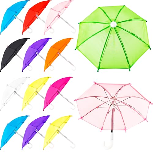 Plukeen Mini-Puppen-Regenschirme im Maßstab 1:6, klein, bunt, sonnig, regnerisch, für 45,7 cm große Puppe, Fotografie-Requisiten, Tischkuchendekoration, 14 Stück Plukeen Mini-Puppen-Regenschirme im Maßstab 1:6, klein, bunt, sonnig, regnerisch, für 45,7 cm große Puppe, Fotografie-Requisiten, Tischkuchendekoration, 14 Stück von Plukeen