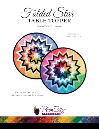 Gefalteter Stern Tischaufsatz-Muster von Plum Easy Patterns