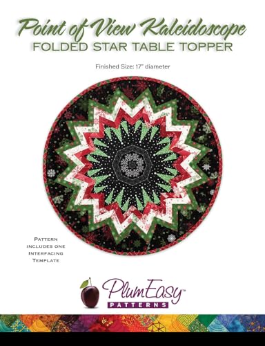 PlumEasy Patterns Point of View Kaleidoskop gefalteter Stern Tischaufsatz Muster von Plum Easy Patterns