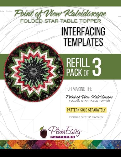 Point of View Kaleidoskop-Vorlage Nachfüllpackung von PlumEasy Patterns – 3 Stück von Plum Easy Patterns