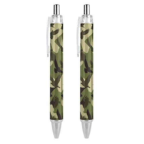 Camouflage-Kugelschreiber, einziehbar, niedlich, 0,5 mm, feine Spitze, flexibel, runder Schaft, für Damen und Herren Camouflage-Kugelschreiber, einziehbar, niedlich, 0,5 mm, feine Spitze, flexibel, runder Schaft, für Damen und Herren von Plumon