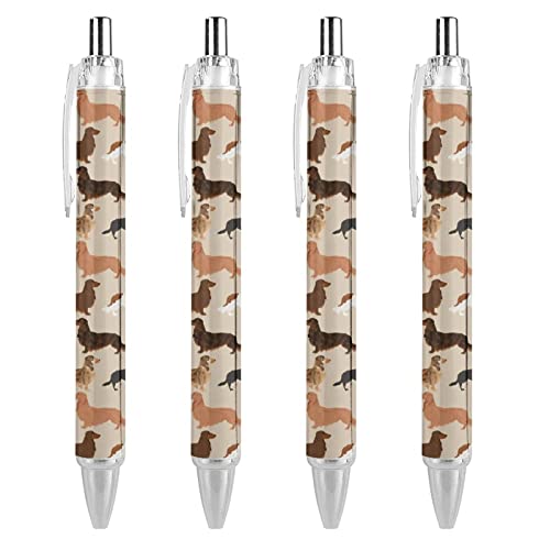 Dackel, einziehbarer niedlicher Kugelschreiber, 0,5 mm, feine Spitze, flexibel, runder Schaft, für Männer und Frauen Dackel, einziehbarer niedlicher Kugelschreiber, 0,5 mm, feine Spitze, flexibel, runder Schaft, für Männer und Frauen von Plumon
