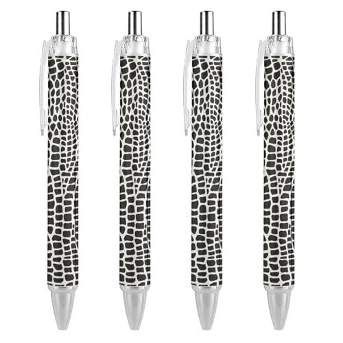 Niedlicher Kugelschreiber mit Krokodil-Gecko-Druck, einziehbar, feine Spitze, 0,5 mm, glattes Schreiben für Zuhause und Büro von Plumon