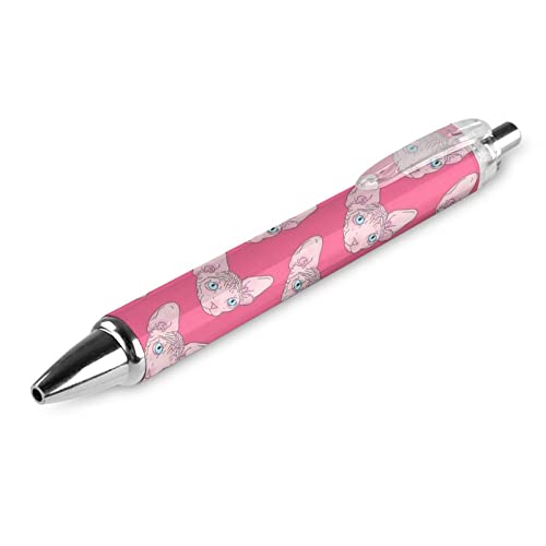 Sphynx Kugelschreiber mit Katzenmuster, einziehbar, niedlich, 0,5 mm, feine Spitze, flexibler runder Schaft für Männer und Frauen Sphynx Kugelschreiber mit Katzenmuster, einziehbar, niedlich, 0,5 mm, feine Spitze, flexibler runder Schaft für Männer und Frauen von Plumon