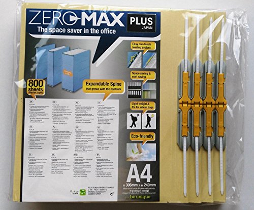 10 x ZeroMax Archivordner BEIGE A4 überbreit PLUS JAPAN von Plus Japan
