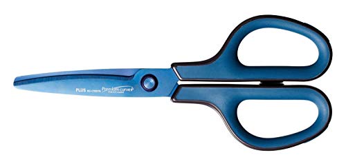 Plus Japan Fitcut Curve Premium Scheren, 175 mm, Titanium-beschichtet, Blau, 3 Stück von Plus Japan