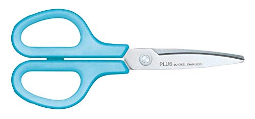 Plus Japan Fitcut Curve Scheren, Edelstahl, 175 mm, Blau, Linkshänder, 3 Stück von Plus Japan
