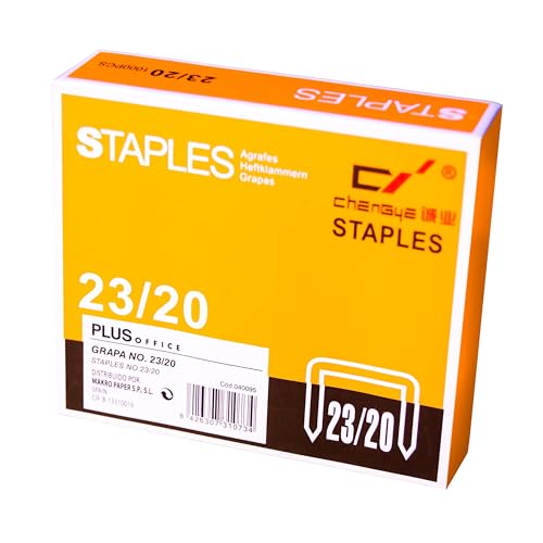 Heftklammern von Plus Office Modell Heftklammern Plus N-23/20, Box 1000 U von Plus Office