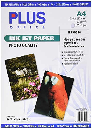 Plus Office InkJet Paper Photo Quality - Kopierpapier, 1440 dpi, Packung mit 100 Blatt, A4 von Plus Office