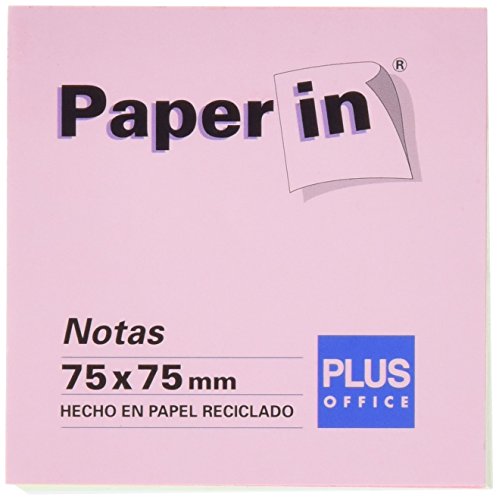 Plus Office Paper In Notizzettelblöcke, 300 Blatt, 75 x 75 mm, Pastellfarben von Plus Office