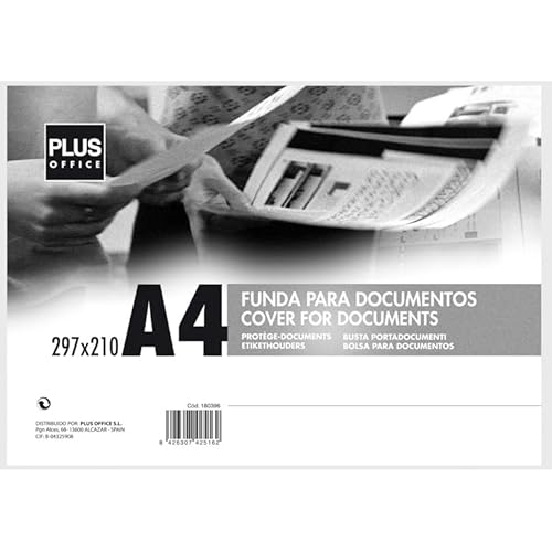 Schutzhülle aus Polypropylen von Plus Office Modell Documentos Plus A4 Rigida Trans Schutzhülle aus Polypropylen von Plus Office Modell Documentos Plus A4 Rigida Trans von Plus Office